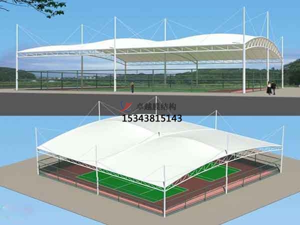 厦门市篮球场膜结构罩棚【设计施工】